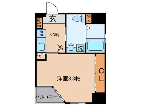 ＧＲＡＮＤＵＫＥ代官町の物件間取画像